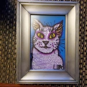 Cat painting by artist Lex Loeb